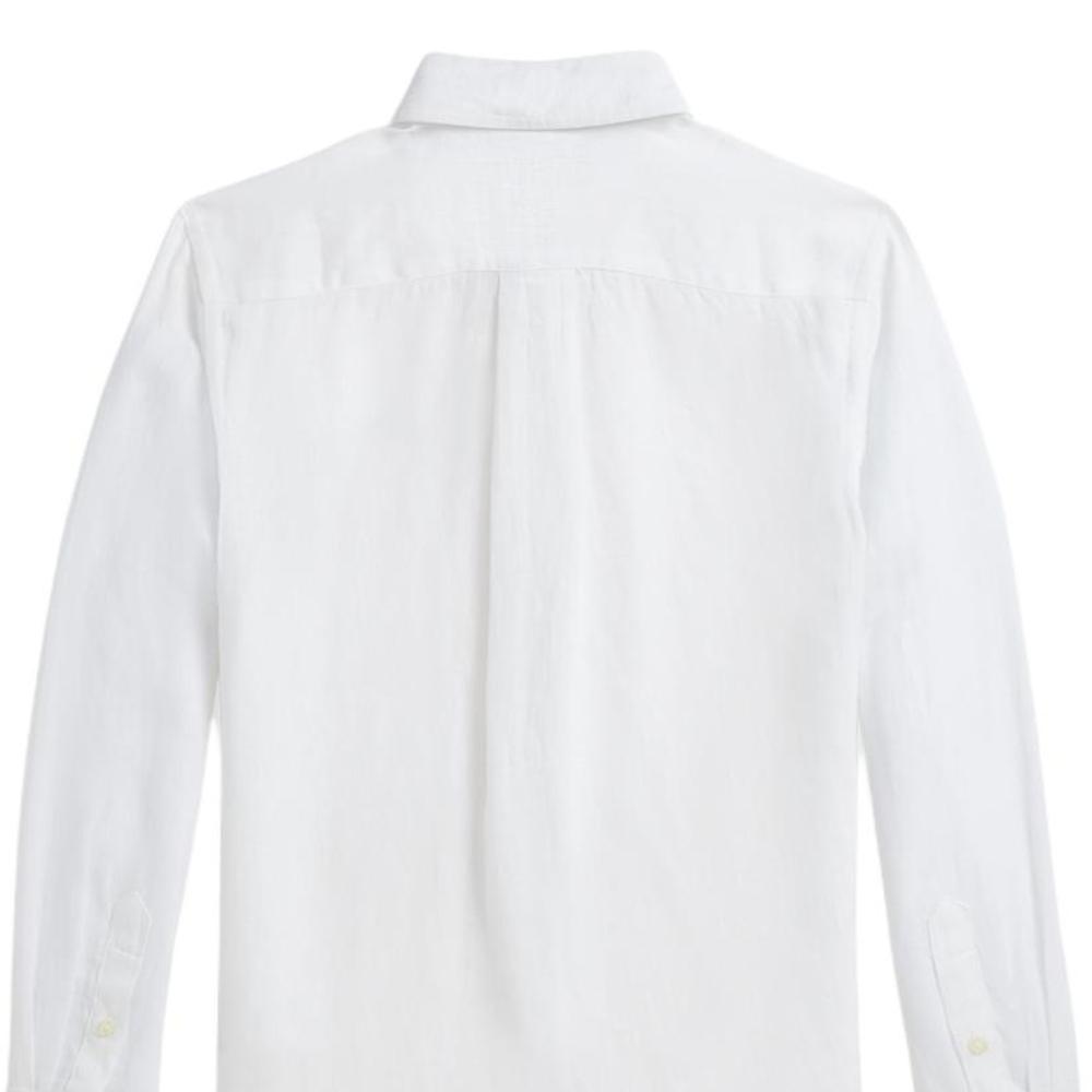 Polo Ralph Lauren Shirt Ss25 Kids Brand Logo Long Sleeve Single-Breasted White Kids shirts CWPOWOVY6820544-100