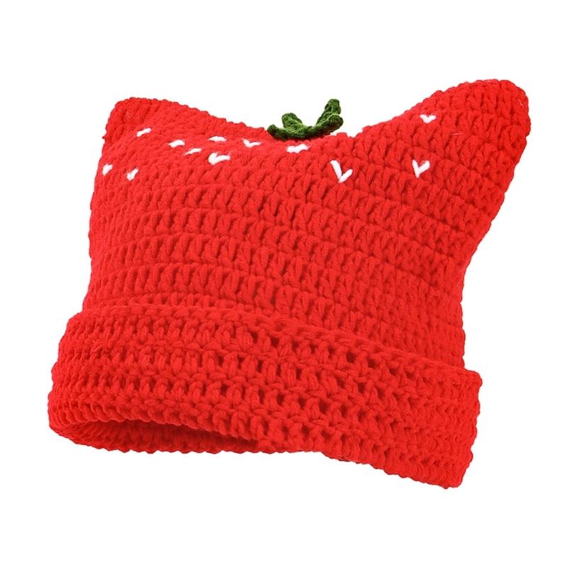 

Trendy Painter Hat Strawberry Fashion Hat British Beret for Dating Photography Cabbie Headwear Painter Hat