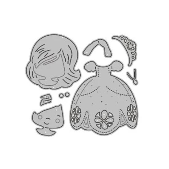 Cutter Die High Hardness Rust-proof DIY Crafts Scrapbooking Album Princess Embossing Die for Home