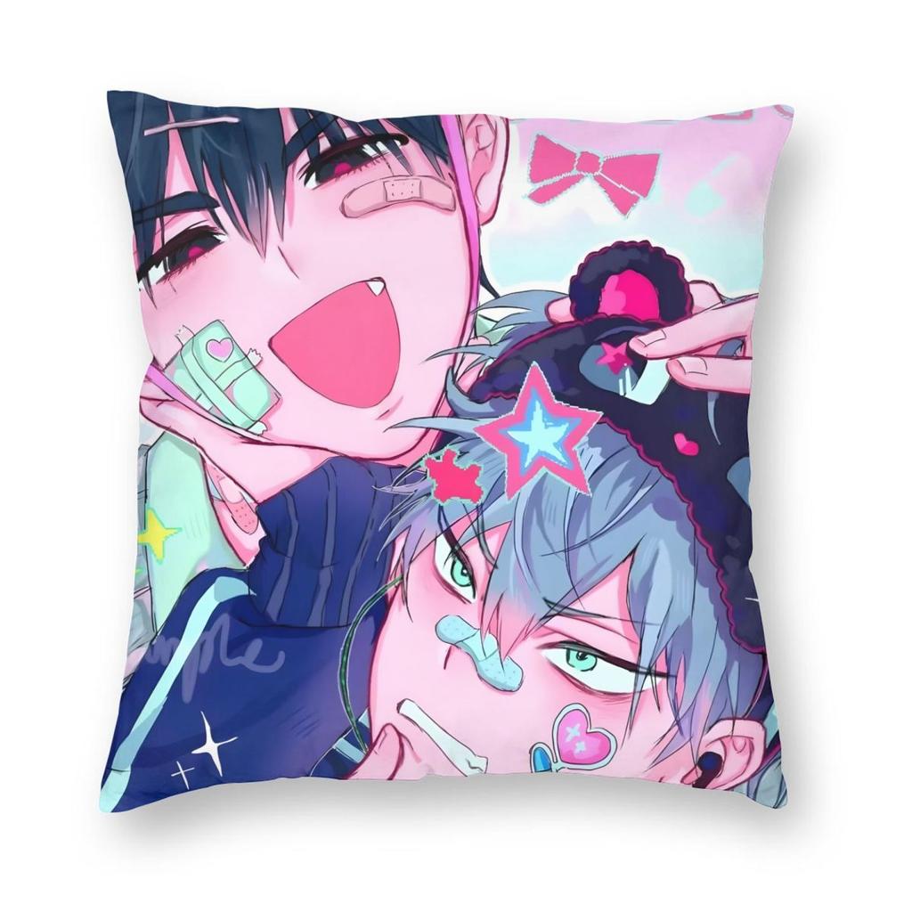 Alien Stage Anime Kissenbezug Druck Polyester Kissenbezug Geschenk Dekokissenbezug Bezug Auto Reißverschluss 45*45cm