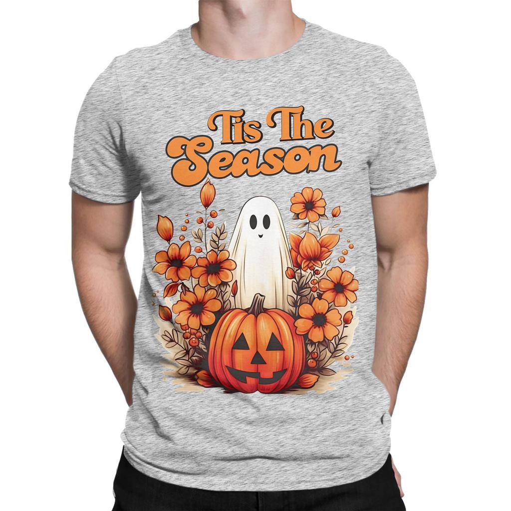 Tis The Season Autumn Halloween Classic Funny 100 Cotton Tshirt Halloween Tees Tops For Unisex