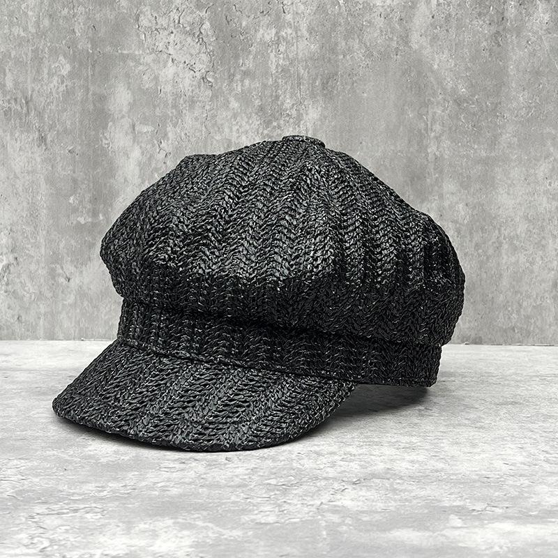 

Hollow Octagonal Hat Men S And Women S Summer Big Head Circumference Cap Outdoor Beret Casual Versatile Sun Hat L60cm (can be adjusted smaller with drawstring)