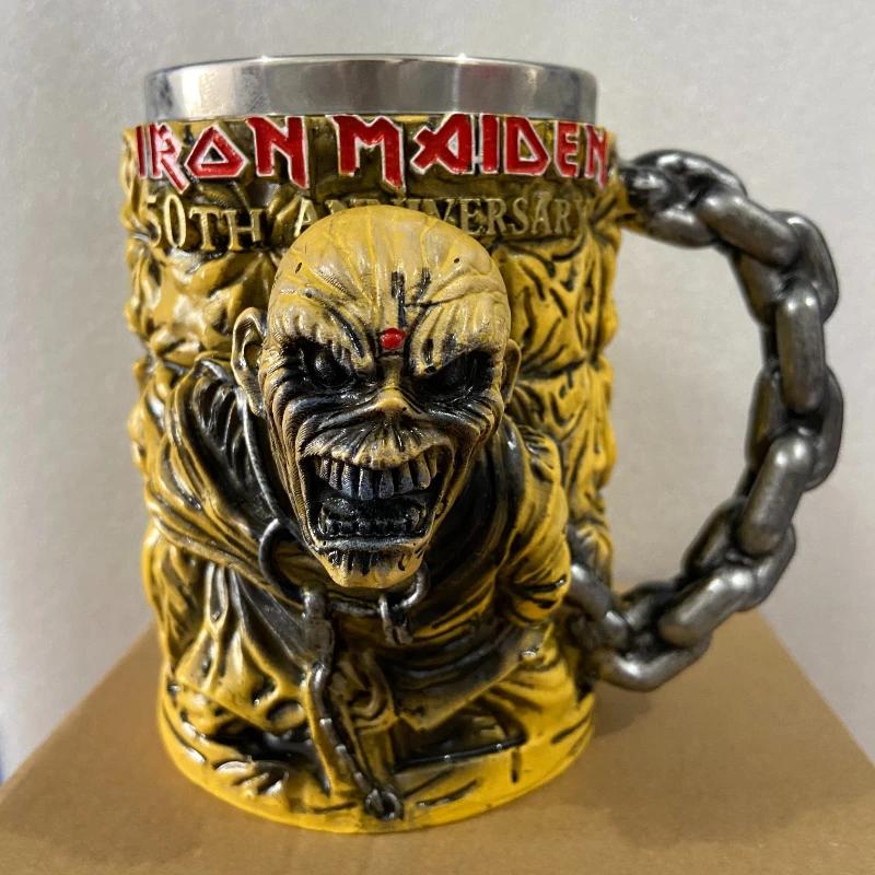 Tazza Modello Periferico 50° Anniversario Band Iron Maiden Tazza 3D 50° Anniversario Band Iron Maiden Modello Regalo Periferico Ornamenti