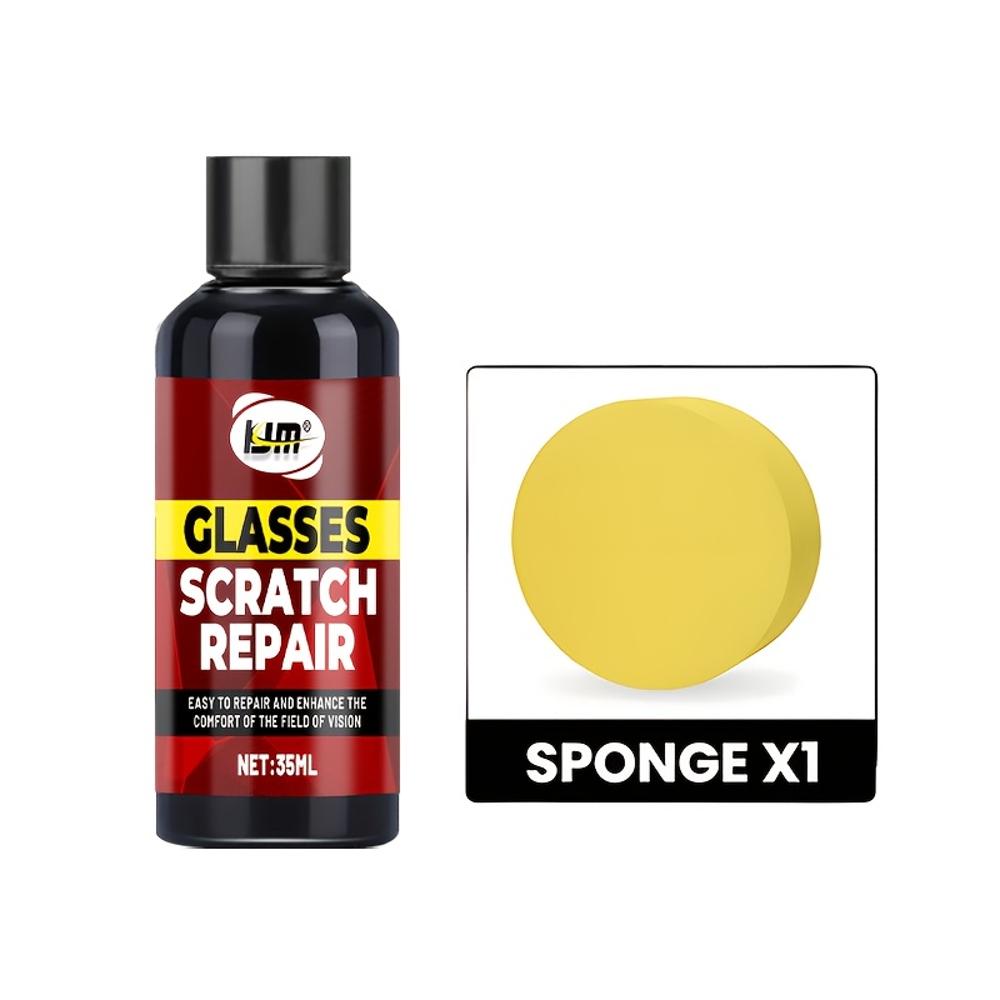 

Multi-purpose glass and lens scratch repair kit - Restoring clarity and smoothness - suitable for car Windows, side mirrors, hel
