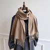 Luxury Winter Plaid Scarf for Women Men British Style Cashmere Scarves With Tassel  Designer Female Winter Warm Neck Scarf Shawl