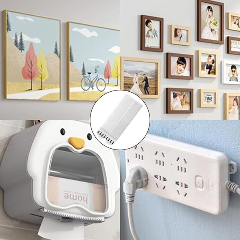 Heavy Duty Picture Hanging Strips No Drill Double‑Sided Adhesive Hooks Waterproof Damage‑Free for Photo Frame Artwork Home Decor