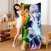 Hunter X Hunter Japanese Classic Anime Beach Towel For Kids Personalized Bath Towel Pool Towel Vacation Gift Picnic Towel Party