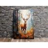 Natural Animal Wall Art Painting Forest Scenic Prowling Stag Tiger Cheetah Lion Elephant Wolf Canvas Print Livingroom Decor