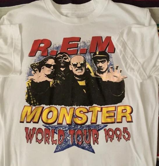 Винтажная футболка R.e.m Monster Tour Все размеры от S до 5XL SE226 БЕСПЛАТНАЯ ДОСТАВКА Унисекс XXXXL