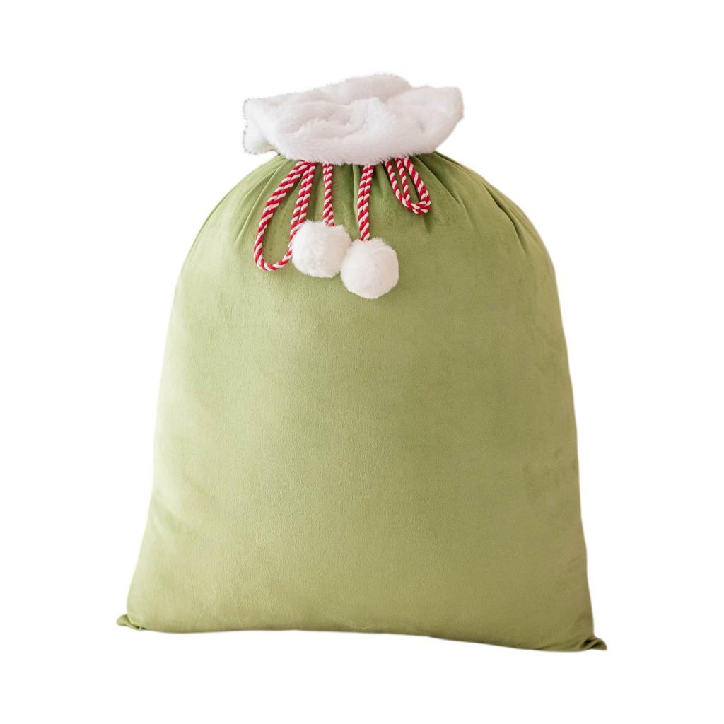 Christmas Gift Bag Candy Gift Drawstring Bag Christmas Velvet Bag