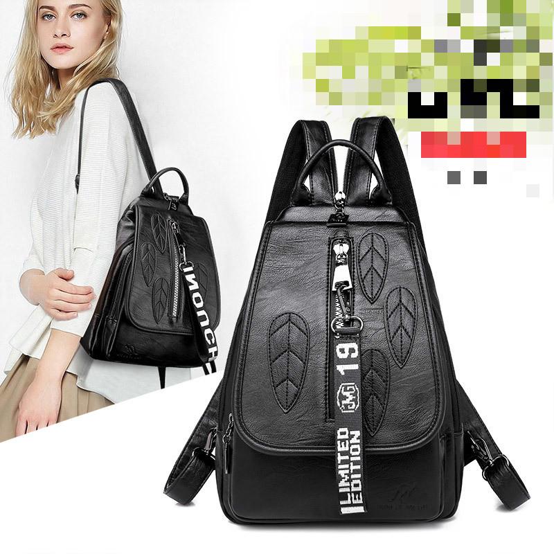 Europe and the United States Summer Shoulder Bag New Leather Leisure Solid Color Ladies Shoulder Bag Handbag Messenger Bag