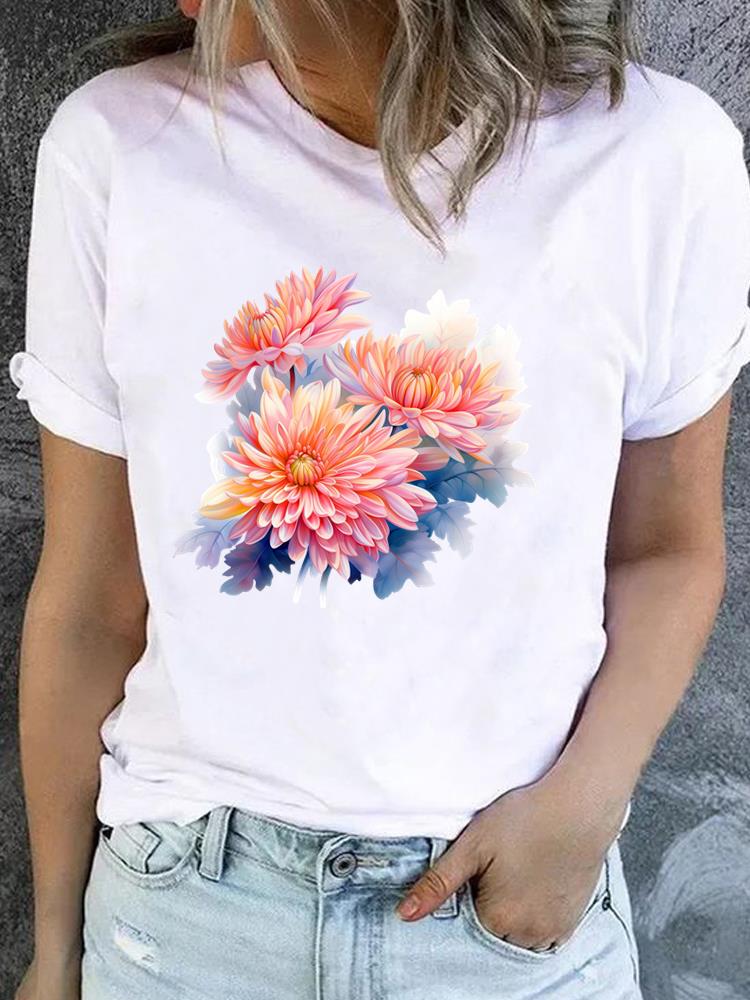 (Asian Size) trend love style Clothing Lady o-neck Short Sleeve T-shirts Printed Female Top Casual T Shirt Fashion Women Graphic Tee