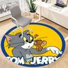 1 Stück Tom und Jerry Büro Runder Teppich, Unter Bürostühlen Schlafzimmer Wohnzimmer Heimdekoration a1016105