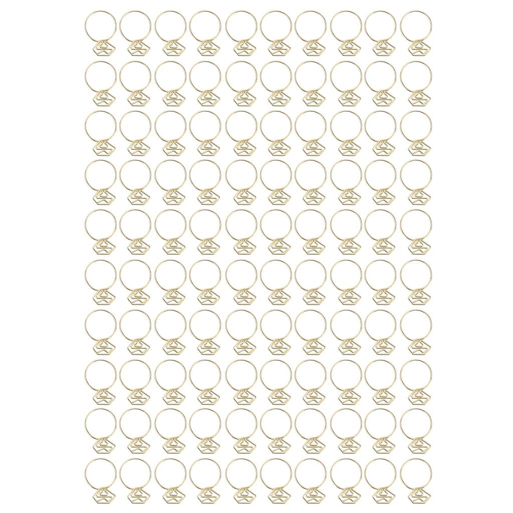 100Pcs Cute Paper Clips  Style Anti Slip Sturdy Electroplated Metal Fancy Paperclips for Family 