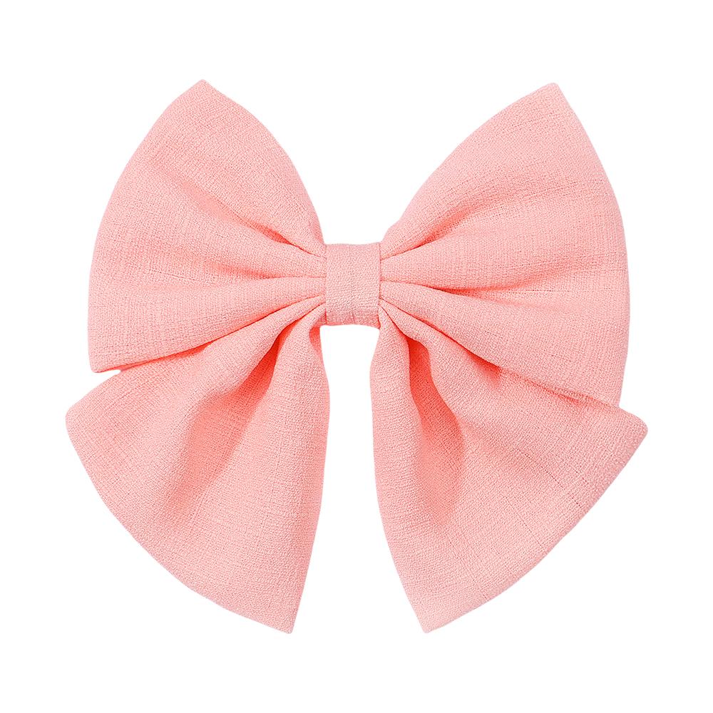 New Sweet Bows Hairpins Solid Color Clip Hair For Girls Hairband Handmade Hairpin Barrettes Headwear Kids Hair Accessories