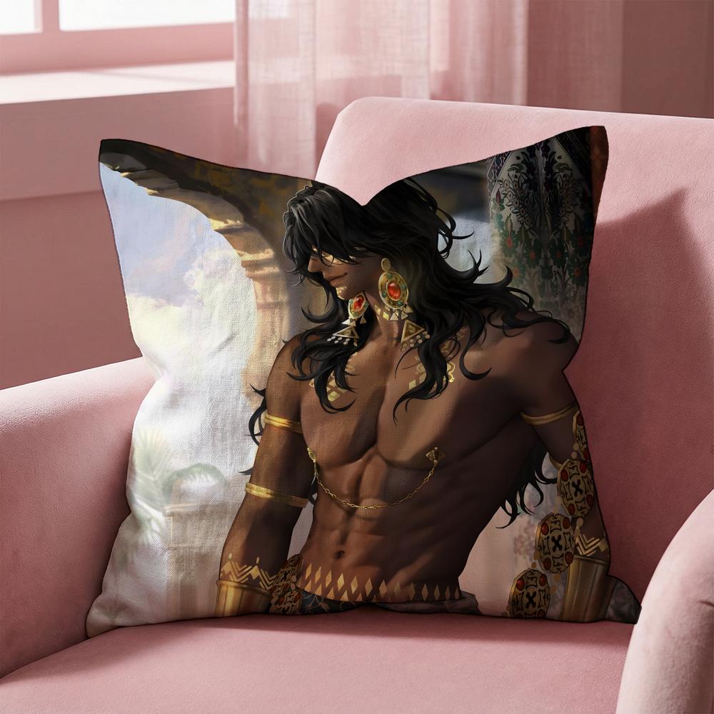 Sultan's Game Cushion Cover Multi-Scene Pillow Cover for Home & Car - Reversible, Soft & Durable for Daily Use