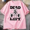 Dead Lift Skeleton Graphic T Shirts Unisex Gym Pump Cover Funny Workout TShirt Weightlifting Retro Trendy Loose Tshirt Clothes