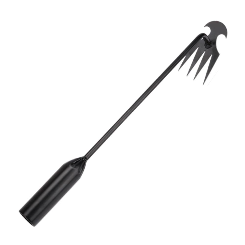 1/2 Stück 30/40/50CM Garten-Unkrautstecher 4 Zähne Manueller Unkrautstecher Manganstahl Geschmiedeter Garten-Unkrautstecher Entferner Garten-Rasen-Unkrautstecher