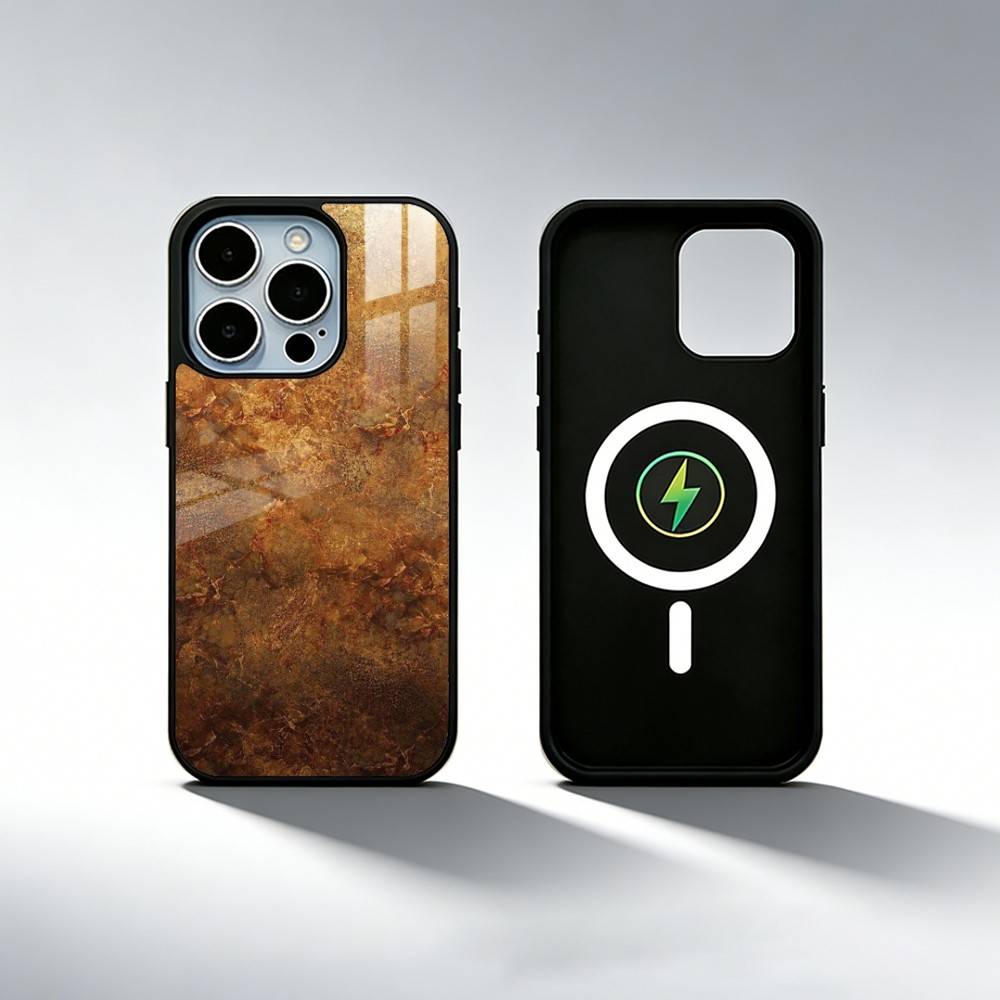 Industrial Style Rusty Phone Case For iPhone17,16,15,14,13,12,11 Plus,Pro Max Magnetic For Magsafe Wireless Charging iPhone17
