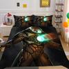 Skull Printing Bedding Cover Bedspreads Teens Double Size Bed Set Cover Microfiber Highend Home Bedclothes