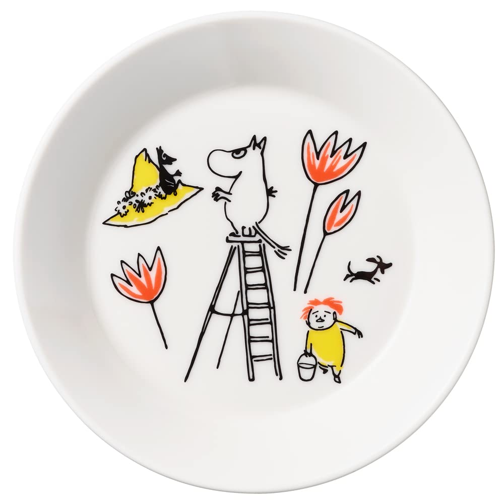 

ARABIA Moomin ABC Snufkin White [Officially Imported] Plate, 15cm, 1064956, белый