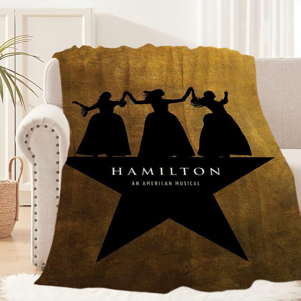 Classic Play Musical Blanket Plush Nap Sofa Rug for Living Room H-Hamilton-ES Warm Office Bedroom Birthday Home Travel Kid Gifts