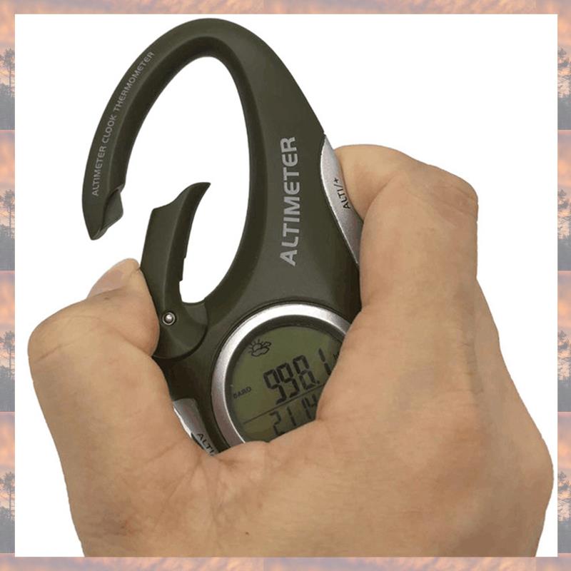 

Тренд 2025 3X Электронный альтиметр Карабин Альтиметр Ручной термометр Для улицы Рыбалка Режим прогноза погоды Метр