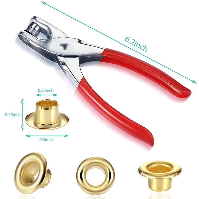1pc Leather Hole Puncher Tool Belt Eyelet Punch Pliers Multi-size Fabric Revolving Hole Puncher For Watch Band Diy Craft Puncher