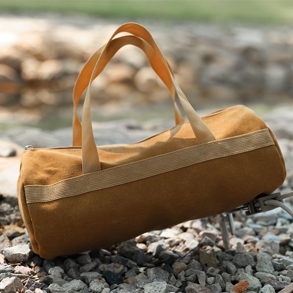 1/2pcs Tent Ground Stake Storage Pouch Large Capacity Camping Organizer for Outdoor Gardening Hiking Backpack Portable Gear Bags
