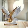 1 Stück flatternder Adler 2D Acryl-Ornament - Moderne Tier-Vasenfigur für Heimdekoration, Einzigartige Weihnachts- & Halloween-Geschenkidee