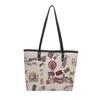 Bear Graffiti Shoulder Bag Women's Spring New Foreign Fashion Versatile Handbag Diagonal Span Bucket Bag