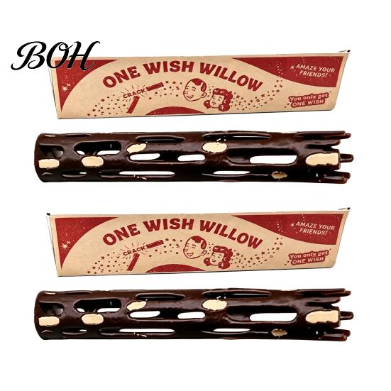 Small Tokens of Affection One Wish Willow Stick with Box, 3D Printed Wishing Wish-Making Snap Stick, Ceremony Supplies Breakable Magic Luck Charm for