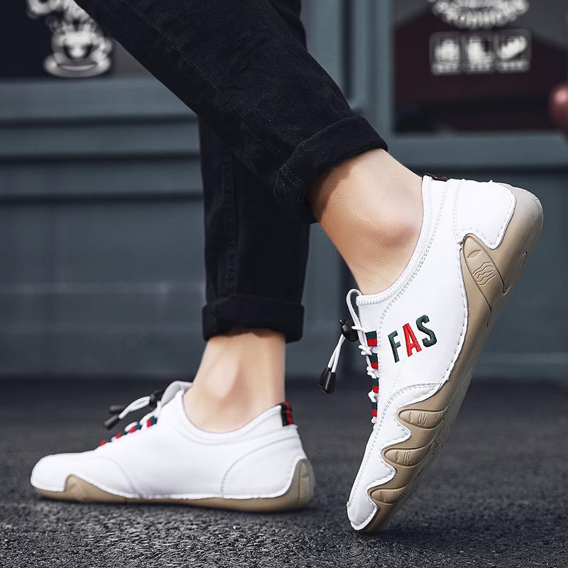 38-46 Men's Shoes Breathable Fashion Leather Shoes Soft Loafers Shoes  Driving Shoes Men