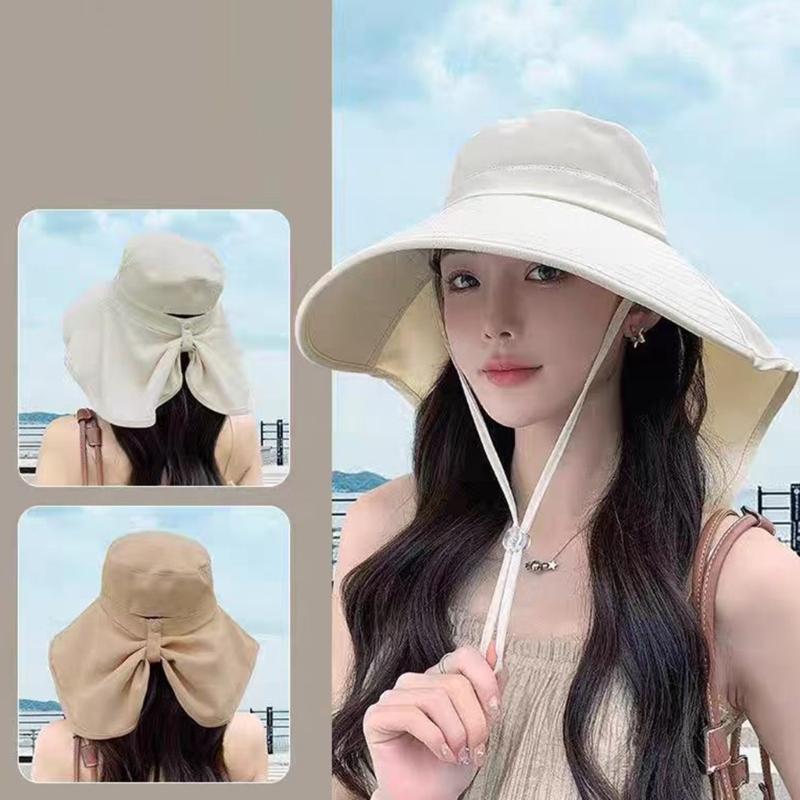 Breathable Sun Hat for Women Neck Cover Hat with Neck Flap Wide Brimmed Hat Adjustable Fashionable Sports Hat