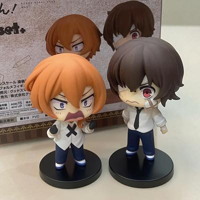 10cm Bungou Stray Dogs Anime Figure Kawaii Dazai Osamu Action Figure Cute Nakahara Chuuya Figurine PVC Collection Model Doll Toy