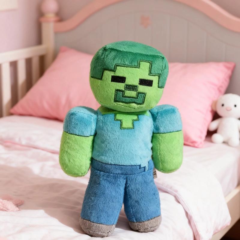 22cm Kawaii Anime Pink Zombie Plush Doll Zombie Toy Doll Cartoon Animals Toys Plushies Kids Baby Chlidren Fan Collection Gifts