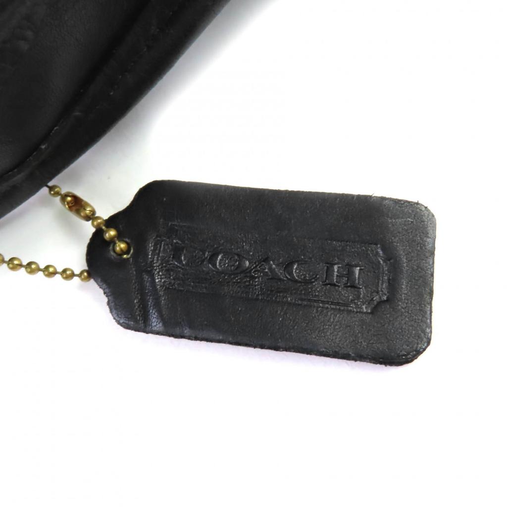 Coach Shoulder Bag Ergo Black Glove Leather Women 9025 Used