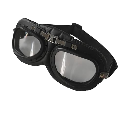 

[Sentaku] Прозрачные поликарбонатные защитные мотоциклетные очки Складные мотоциклетные очки (Черная/Прозрачная линза)