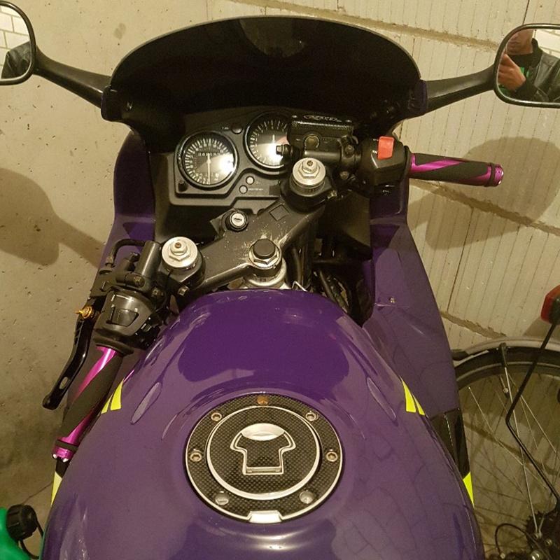 Motorcycle Gas Oil Cap Cover Tank Pad Protector Sticker For Honda CBR 600 F2 F3 F4 F4i RVF VFR CB400 CB1300