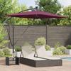 Sun Umbrella Burgundy Red 294 X 200 X 270 Cm
