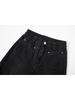Women's High-Waisted Elastic Wide-Leg Jeans, Spring/Summer 2026 Collection, American Retro Denim, Solid Color, Casual Long Pants.