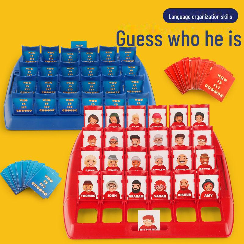 Guess Who I Am: Children's Educational Board Game for Parent-Child Interaction and Two-Player Logical Thinking Battle
