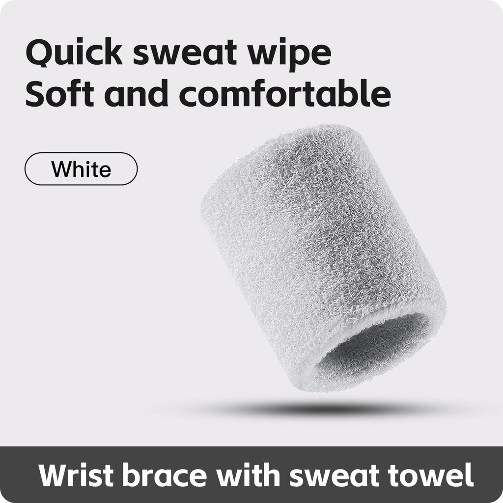 1 PC Towel Sports Wrist Bands Tennis Sweat Bands Wrist Guard Basketball Fitness Sweatbands Wrist Wrap Wrist Protection Badminton 1