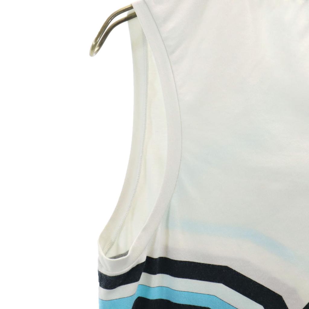 Emilio Pucci Made In Italy Overall Handle Tank Top XS White Women Used