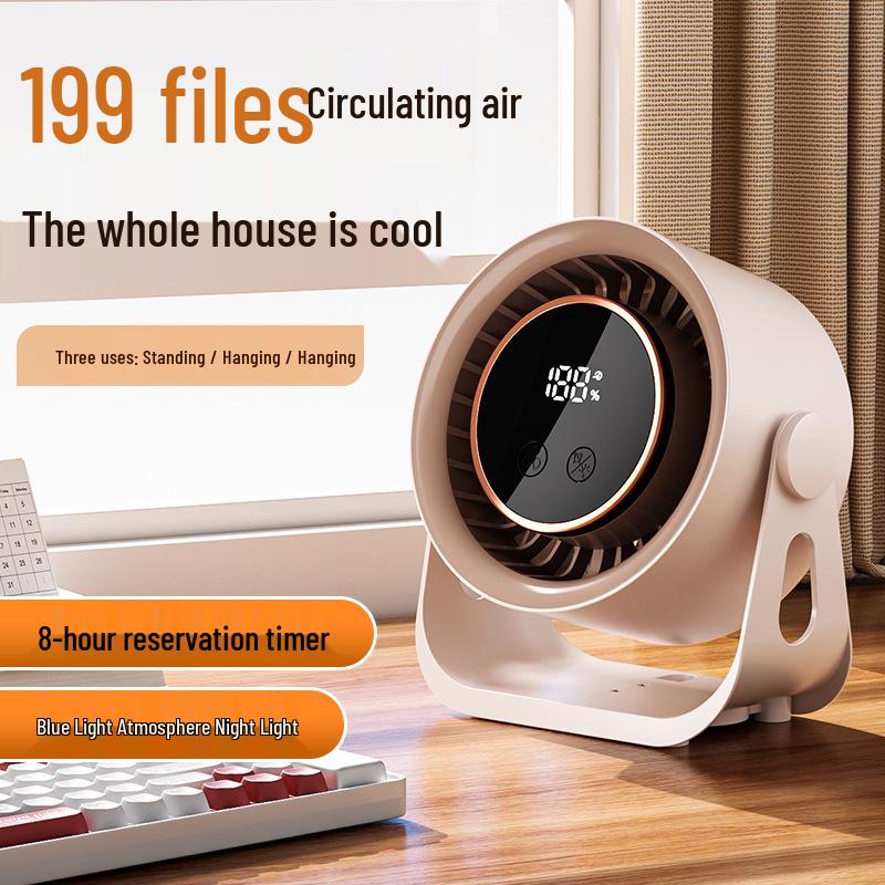 2026 Silent USB Rechargeable Clip-on Fan for Smart Home and Dorm Use