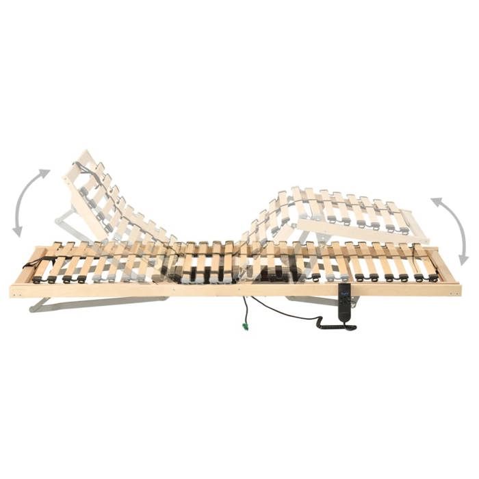 VidaXL Electric Slat Base with 28 Slats 7 Zones Bed Base Bed Frame with Slats Bedroom Home 321823