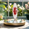 2D Flat - 1pc Round Metal Aluminum Sign, Retro Plaque for Canada Day, Canadian Maple Leaf Decorative Sign, Suitable for Canada Day Celebration