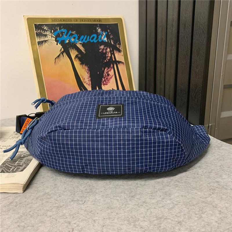 Waterproof Nylon Sling Bag for Unisex Multiple Pockets Outdoor Travel Waist Pack