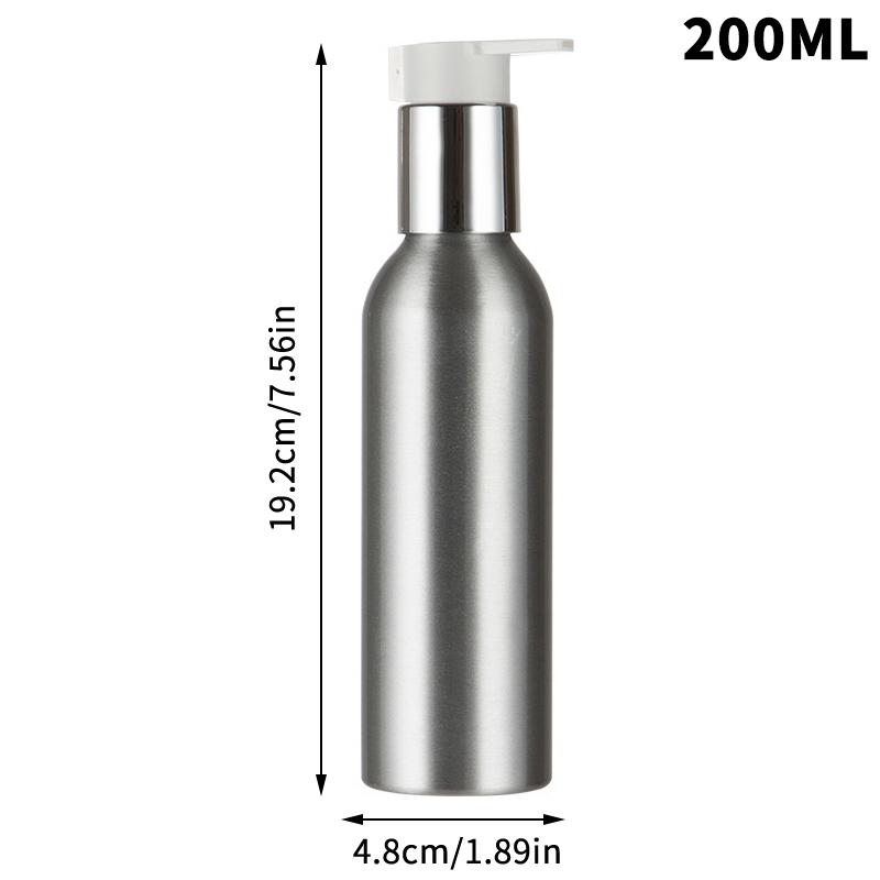 40-200Ml Aluminum Pump Bottle High Quality Lotion Pump Shampoo Lotion Pump Refillable Bottle Liquid Dispenser Travel Container