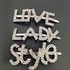 Exaggerated Rhinestone Letter Hair Clip - Simple, Fashionable, Versatile Style